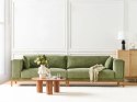 Sofa 4-osobowa sztruksowa zielona VENG Lumarko!