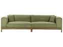 Sofa 4-osobowa sztruksowa zielona VENG Lumarko!