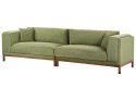 Sofa 4-osobowa sztruksowa zielona VENG Lumarko!