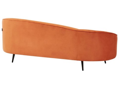 Sofa welurowa pomarańczowa SAVAR