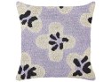 2 poduszki bawełniane dekoracyjne dla dzieci w kwiaty 45 x 45 cm fioletowe SOAPWORT Lumarko!