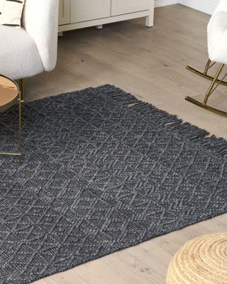 Dywan 160 x 230 cm czarny ALUCRA