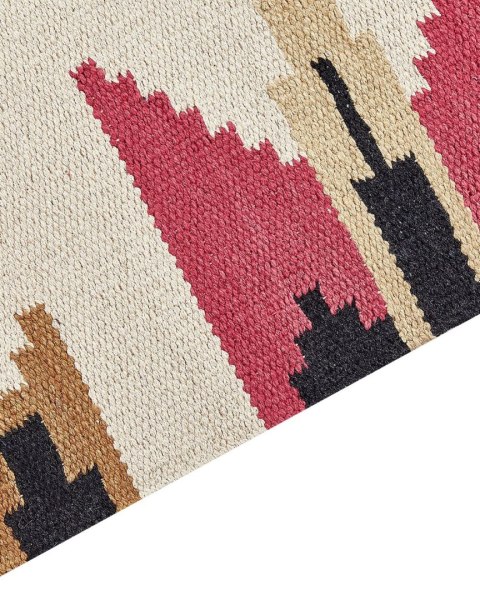 Dywan bawełniany kilim 80 x 150 cm wielokolorowy GARNI