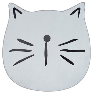 Dywan dziecięcy kot ⌀ 100 cm szary KITTY
