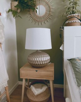 Lampa stołowa PIRITA Ceramika Złoty Lumarko!