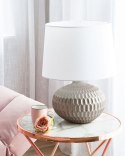 Lampa stołowa PIRITA Ceramika Złoty Lumarko!