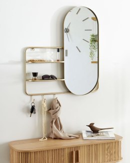 Lustro ścienne BRION 72 cm 80 cm Metal Złoty Lumarko!