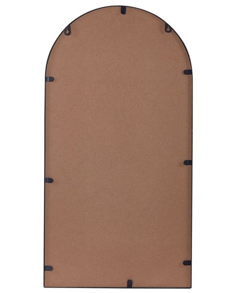 Lustro ścienne z półką DOMME 40 cm 67 cm Metal Czarny