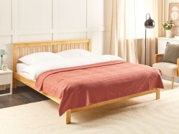 Narzuta na łóżko MARAKA Bawełna 200 x 220 cm Jasnoczerwony Lumarko!