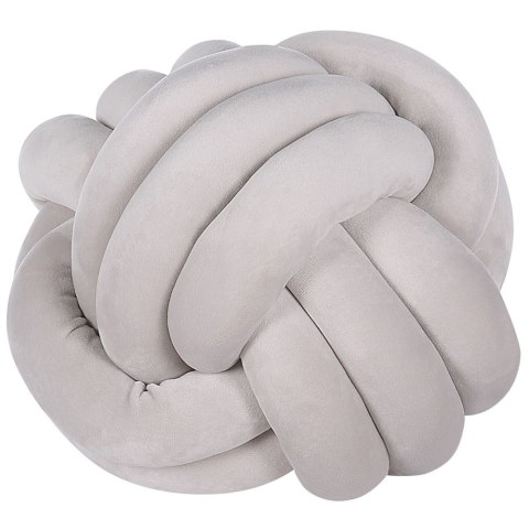 Poduszka dekoracyjna MALNI Welur 30 x 30 cm Jasnoszary Jednolity