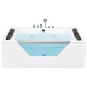Wanna z hydromasażem 170 x 120 cm biała HUARAZ Lumarko!