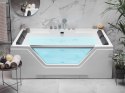 Wanna z hydromasażem 170 x 120 cm biała HUARAZ Lumarko!