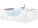 Wanna z hydromasażem 170 x 120 cm biała HUARAZ Lumarko!