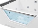Wanna z hydromasażem 170 x 120 cm biała HUARAZ Lumarko!