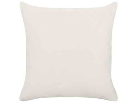 Zestaw 2 poduszek dekoracyjnych WOODI Bawełna 45 x 45 cm Żółty Biały Wzór geometryczny