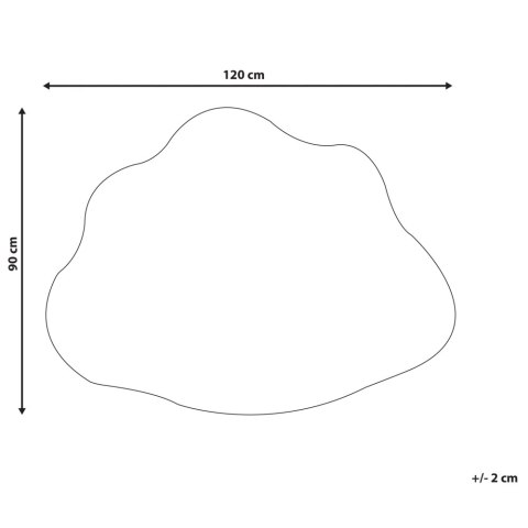 Dywan dziecięcy kształt chmury 90 x 120 cm różowy CUMULUS