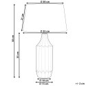 Lampa stołowa ABAVA Ceramika Lazurowy Lumarko!