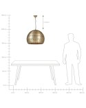 Lampa wisząca HARANGI Metal Mosiężny Lumarko!