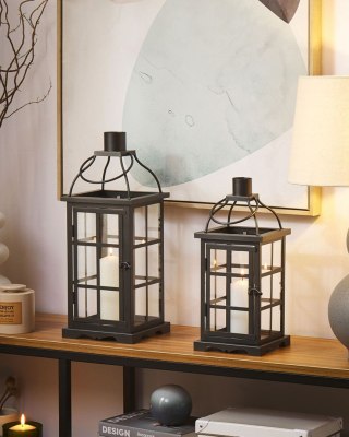 Lampion CLARA Metal 42 cm Czarny