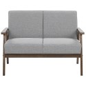 Sofa 2-osobowa szara ASNES Lumarko!