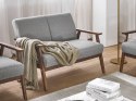 Sofa 2-osobowa szara ASNES Lumarko!