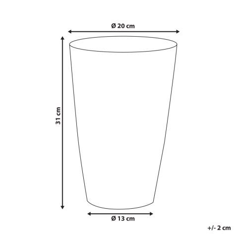 Wazon na kwiaty AMRIT Metal 31 cm Złoty