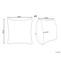 Zestaw 2 poduszek dekoracyjnych URPAD Juta 45 x 45 cm Kolorowy Wzór orientalny Lumarko!
