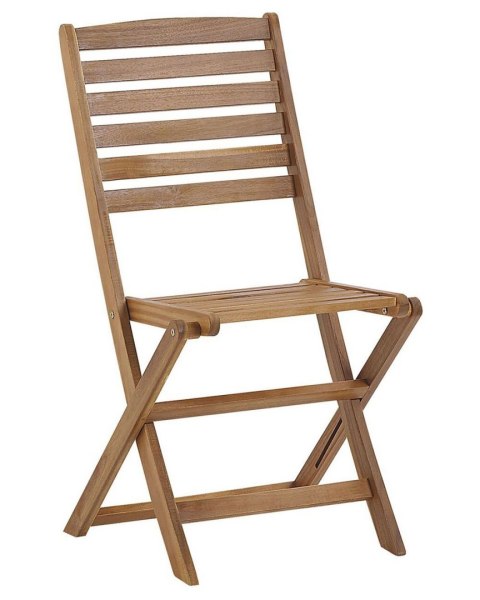 Zestaw 6 krzeseł ogrodowych TOLVE Drewno akacjowe Brązowy