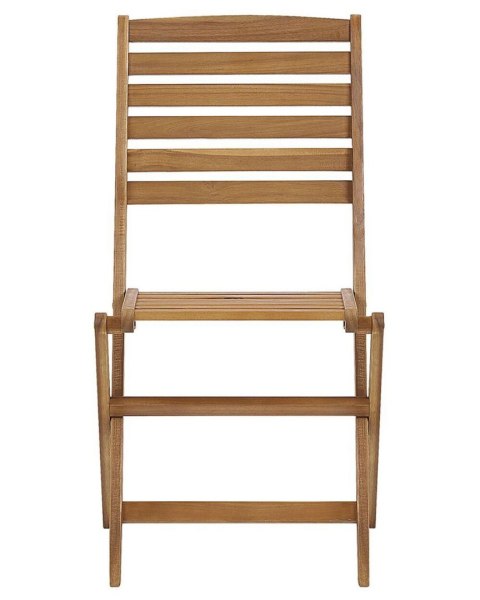 Zestaw 6 krzeseł ogrodowych TOLVE Drewno akacjowe Brązowy