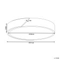 Lampa sufitowa LED PATTANI Metal Szary Lumarko!