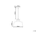 Lampa wisząca DANUBE Metal Czarny Lumarko!