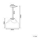 Lampa wisząca EVINOS Metal Czarny Lumarko!