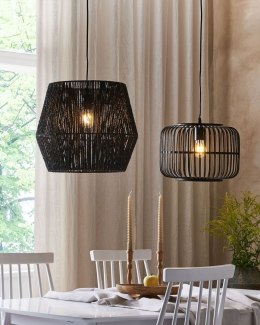 Lampa wisząca GWERU Papier Czarny Lumarko!