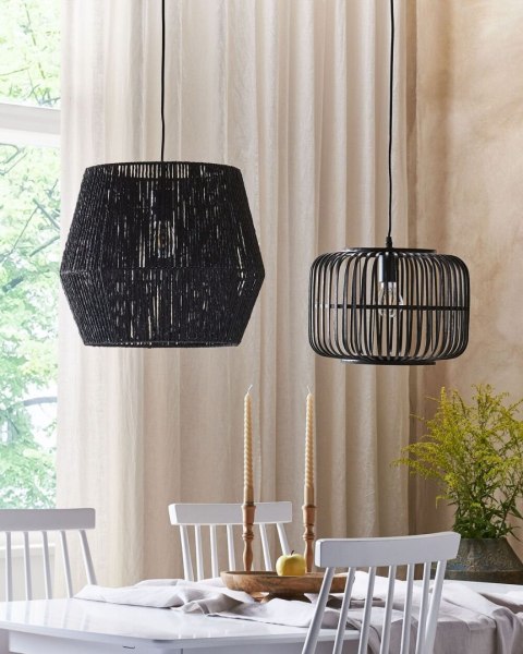 Lampa wisząca GWERU Papier Czarny