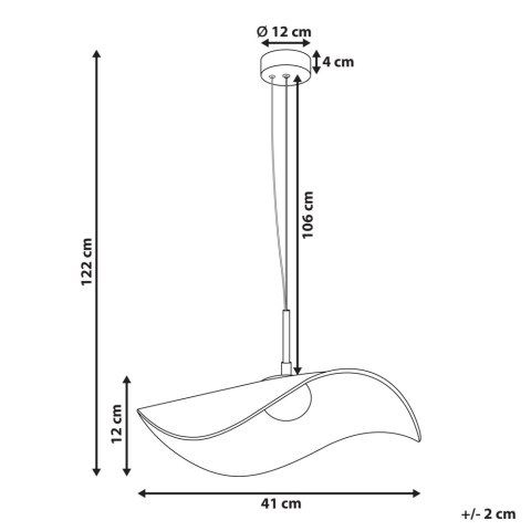 Lampa wisząca LED LOIRE Metal Biały