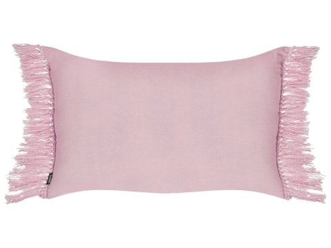 Zestaw 2 poduszek dekoracyjnych TANSY Bawełna 40 x 60 cm Różowy Jednolity