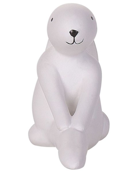 Zestaw 3 figurek dekoracyjnych Zając BREST Ceramika Biały