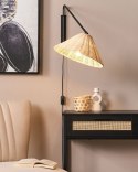 Lampa ścienna PALENA Regulowana Rattan Naturalny Lumarko!
