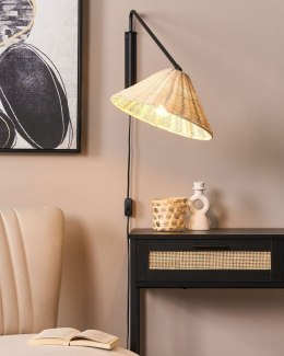 Lampa ścienna PALENA Regulowana Rattan Naturalny Lumarko!