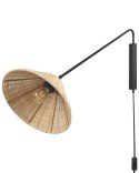 Lampa ścienna PALENA Regulowana Rattan Naturalny Lumarko!