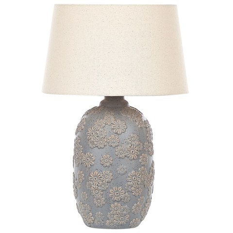 Lampa stołowa FERREY Ceramika Szary Lumarko!
