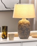Lampa stołowa FERREY Ceramika Szary Lumarko!