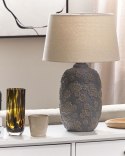 Lampa stołowa FERREY Ceramika Szary Lumarko!
