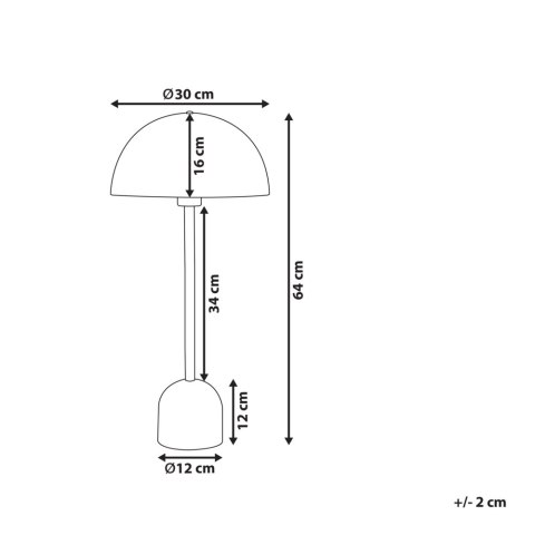 Lampa stołowa MACASIA Metal Miedziany