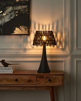 Lampa stołowa PELLEJAS Bawełna Czarny Lumarko!
