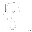 Lampa stołowa PELLEJAS Bawełna Czarny Lumarko!