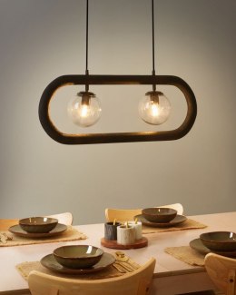 Lampa wisząca AYENSU Drewno Czarny Lumarko!