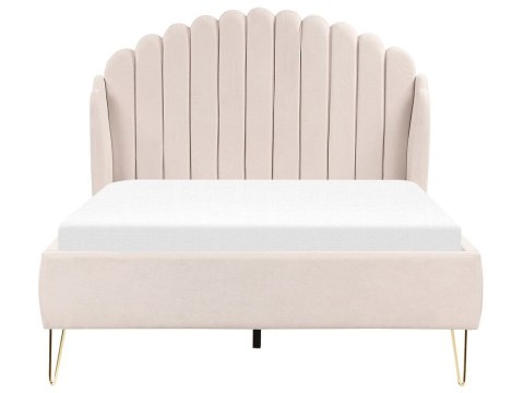 Łóżko AMBILLOU 140 x 200 cm Jasnobeżowy