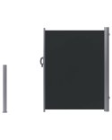 Markiza boczna zwijana 160 x 300 cm ciemnoszara DORIO