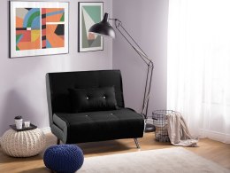 Sofa rozkładana jednoosobowa czarna FARRIS Lumarko!
